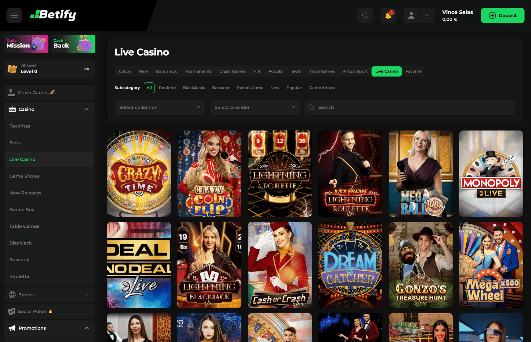 Établissement de jeu Betify et site de paris sportifs en ligne